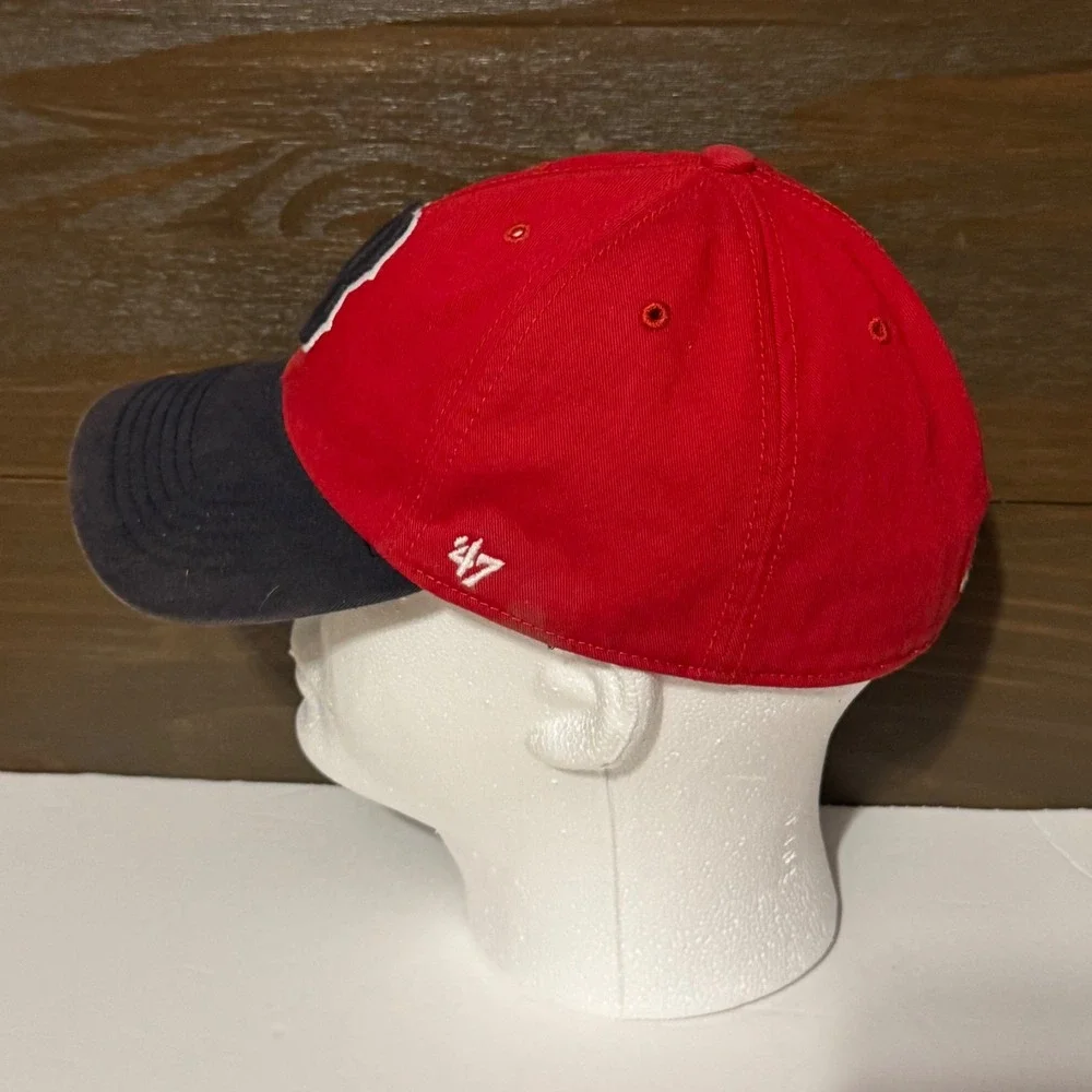 '47 Brand Boston Red Sox Franchise Fitted Hat Recycled Red Navy Unisex Medium EX